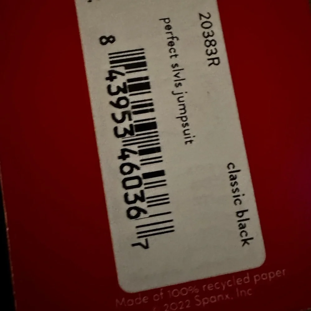 NWT SPANX Black V-Neck Jumpsuit - Picture 3 of 8